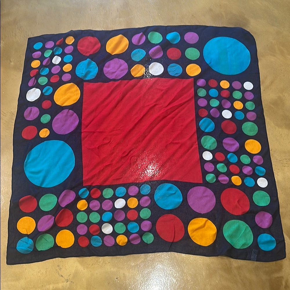 Colorful Polka Dot Scarf. New condition, soft and in beautiful colors.